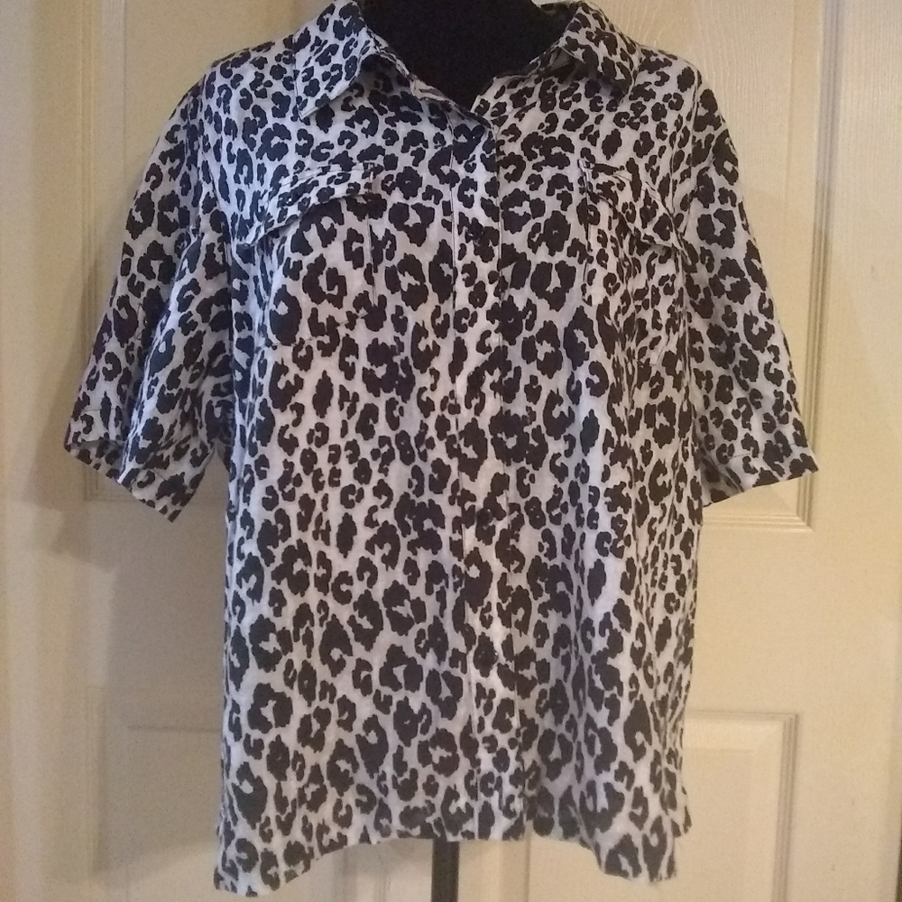 Leopard Print Blouse